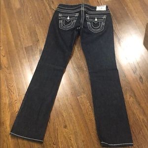 Like New True Religion straight leg disco jean